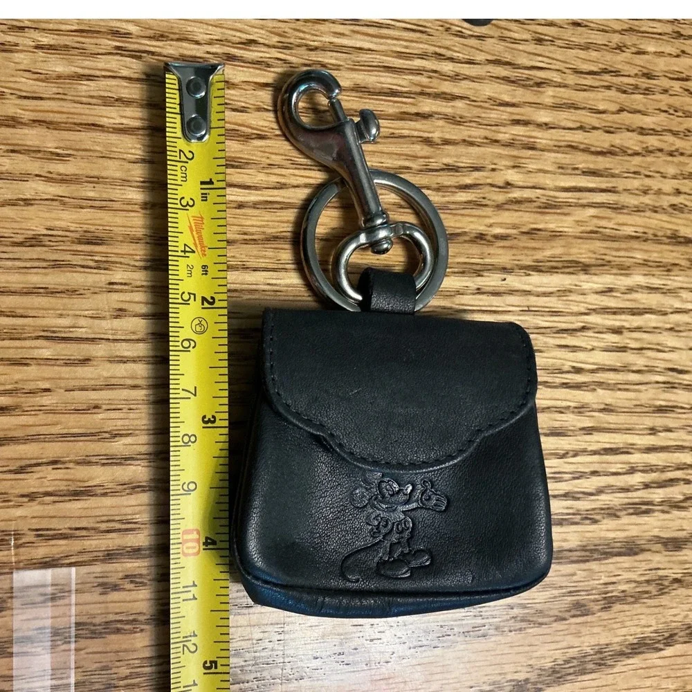 Disney Mickey Mouse Keychain Lot Leather Coin Purse Bottle Opener Vintage 7pc